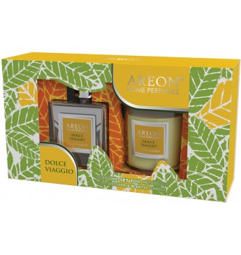 Dolce Viaggio set: home perfume 150 ml + candle